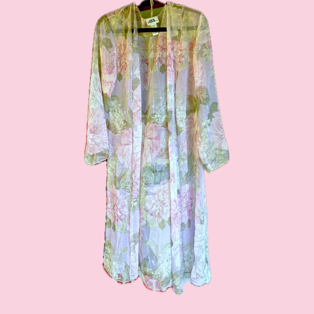 Sheer Floral Robe